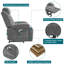 Upholstered Heated Massage Chair