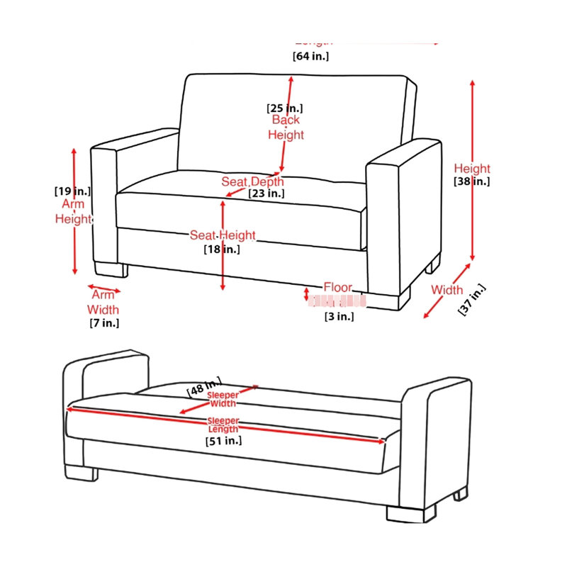 X Collection - Grey Microfiber With Storage Capacity Space Management Solution Upholstered Convertible Space Furniture