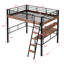 Lit mezzanine en métal avec DEL