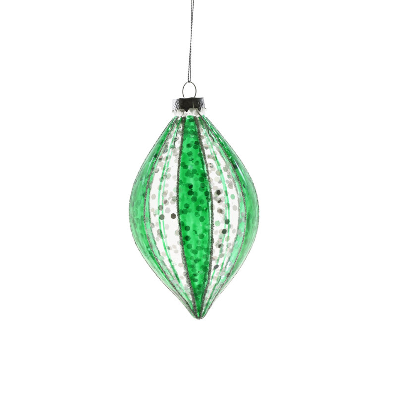 6" Handmade Finial Ornament, Green