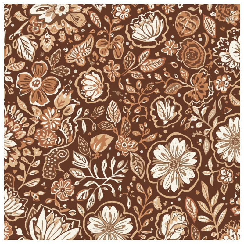 Rideaux de douche à motif floral, L 70 po x H 84 po
