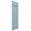 Volet à panneau et lattes à trois planches l 17 1/8 po x H 45 po EnduraCore, bleu pacifique (par paire - quincaillerie non incluse)-134547802