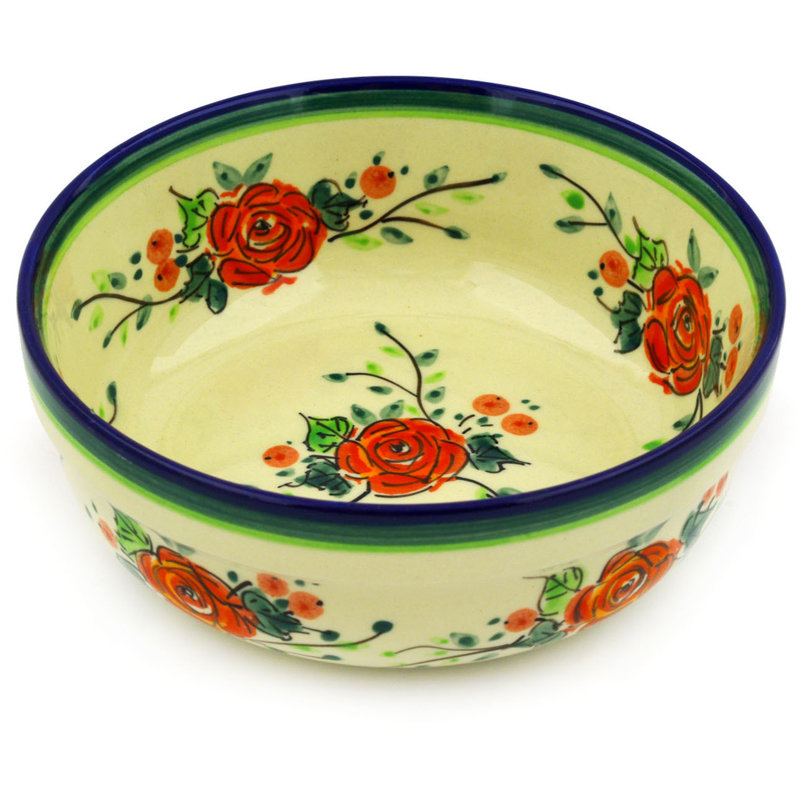 21,13 oz Bol à salade Roses polonaises