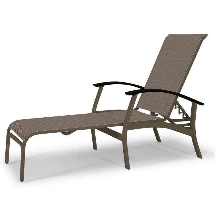Askar Outdoor Rust-Resistant Metal Chaise Lounge