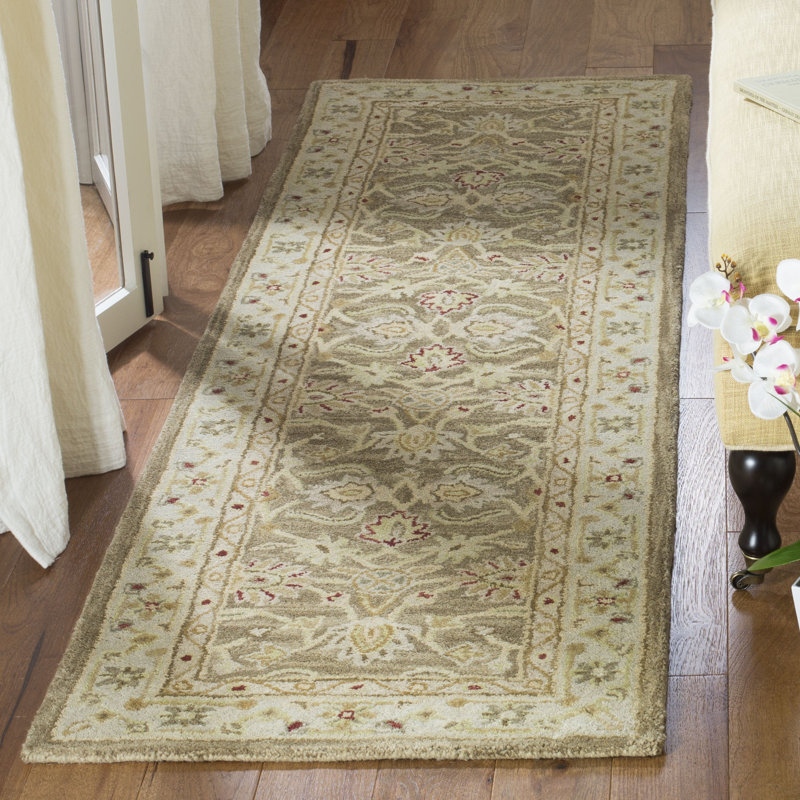 Tapis oriental en laine touffeté à la main Soho, Tapis de couloir 2 pi 3 po x 8 pi