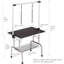 Table de toilettage pour animaux avec pattes pliantes-100930538-100930536