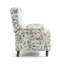 Ameiah 74 cm W Upholstered Wing Back Manual Push Back Recliner with Naihead Trims-1363000725