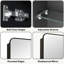 20" W X 26" H Modern Black Rounded Edges Medicine Cabinet with Shatterproof Mirror, Durable Metal Frame and Adjustable Tempered Glass Shelves for Makeup, Shaving or Bathroom Vanity Storage