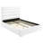 Dulcey White Upholstered Full Platform Bed
