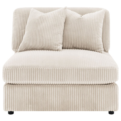 Fauteuil rembourré Thiego sable