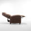 Arm Push Recliner Fabric Armchair
