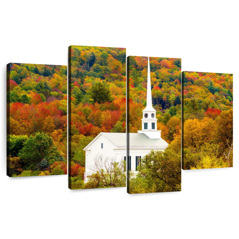 Adella Church in Stowe Autumn Vermont