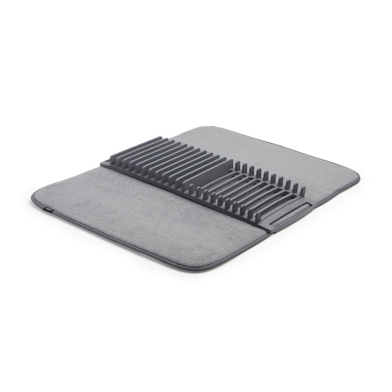 Égouttoir à vaisselle pliable pour comptoir Udry, Gris anthracite