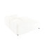 Chenille blanche 2 avec rangement : Assise douce et confortable, design ergonomique et moderne