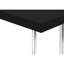 Table d'appoint pour tous les espaces - Stratifié noir et stabilité en métal