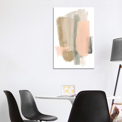 Blush Abstract VII by June Erica Vess - Wrapped Canvas Painting