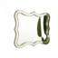 Miroir de luxe 24 po en forme de vague PU