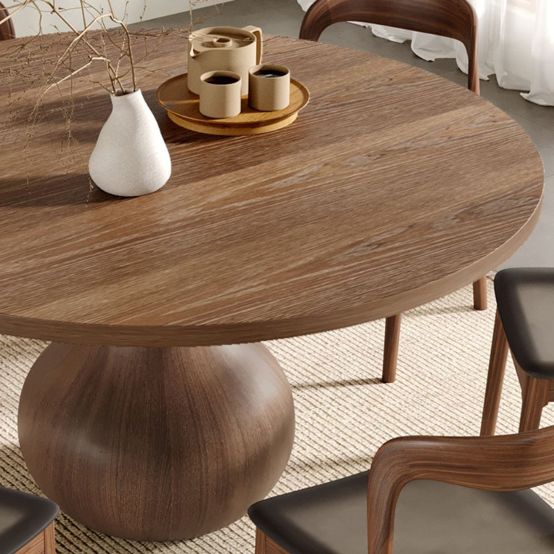 Ensemble de salle à manger 4/6 personnes, H 29,52 po x l 59,05 po x P 59,05 po, 7 pièces : table, 6 chaises
