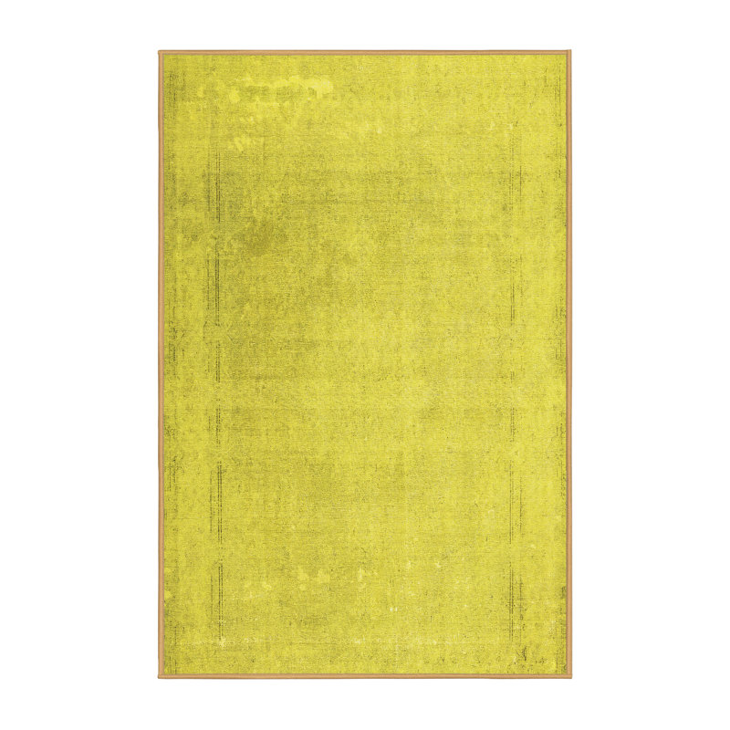 Tapis contemporains contemporains lavables à la machine 608, Rectangle 4 pi x 6 pi