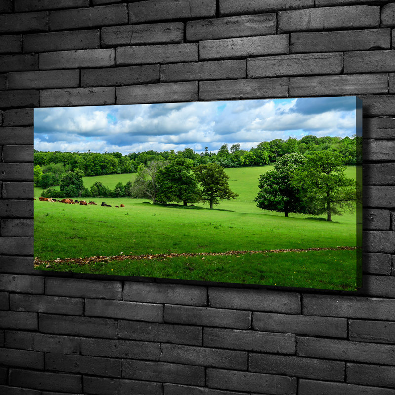 Green Hills - Wrapped Canvas Print