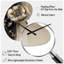 Horloge murale en métal grise-1532255102