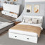 Lit escamotable double avec tiroirs de rangement et station de charge, lit escamotable sans armoire-534563917