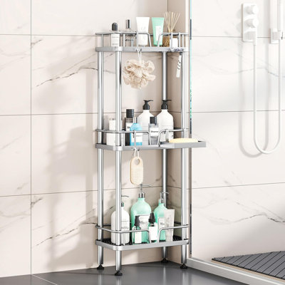 Vertical Corner Shower Storage Rack