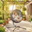 Outsunny Hanging Egg Chair Stand Only Hammock Chair C-Stand 150KG Black