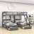 Harleen Kids Full over Twin & Twin 3 Drawers Wood Triple Bunk Bed