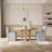Modern Upholstered Dining Chair with Casters-1636862711-1642499665