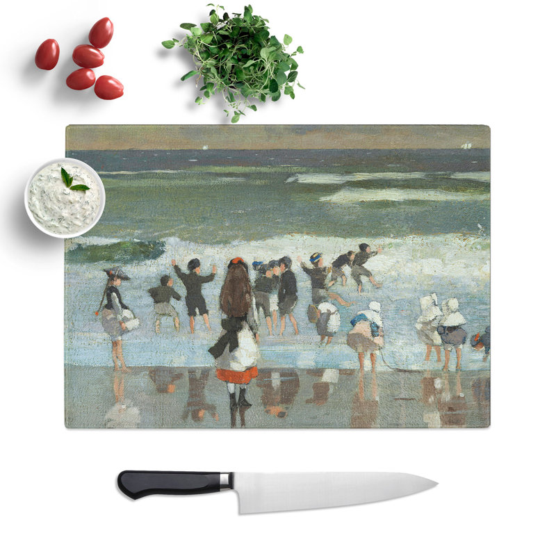 Beach Scene by Winslow Homer Chopping Board, 0.4cm H x 29cm W x 39cm L