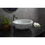 Lavabo de salle de bain rond en pierre Ellie