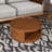 Round Cane Coffee Table-122628090-122628088
