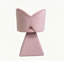 Tabouret de coiffeuse pivotant avec dossier papillon