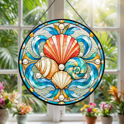 Art mural sur toile bleu et orange