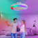 Hodari 20" Bladeless White Smart RGB Ceiling Fan With LED Lights And Remote Control