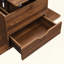 Table basse multifonctionnelle à plateau relevable avec rangement caché et tabourets, table centrale moderne multifonctionnelle avec 4 tabourets et roulettes, parfaite pour les espaces de vie modernes-1016006672