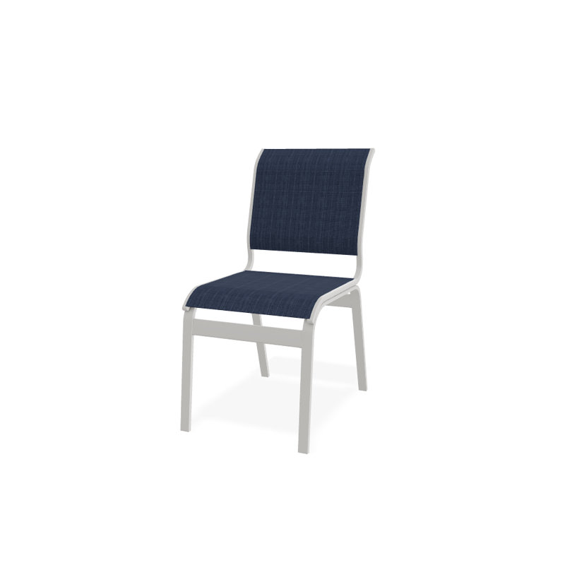 Chaise d'appoint de salle à manger Hiraku, Neige texturée, Mavi