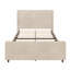 Base de lit tapissier en velours côtelé de 50,7 po de hauteur avec oreilles verticales et pied de lit haut sans sommier-105504223-105504222