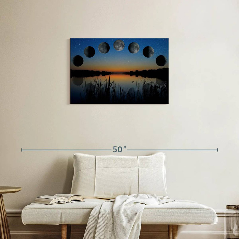 Séquence de phase lunaire d'Oberle, H 20 po x l 30 po