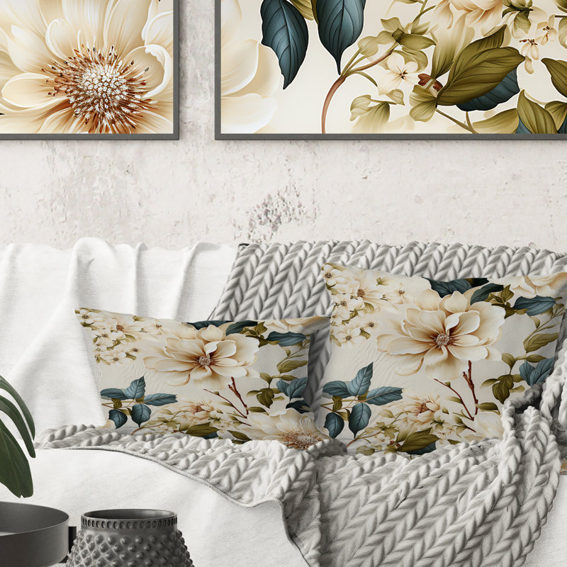 Floral Throw Pillow