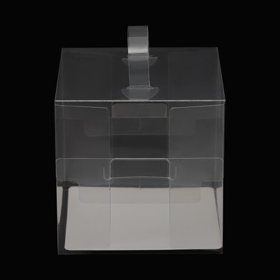 50 boîtes de gâteau transparentes en plastique avec couvercle et poignée pour fête d'anniversaire de mariage