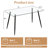Annesley Glass Top Metal Base Dining Table-886875158