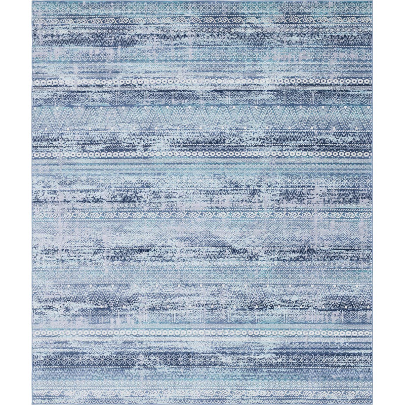Geometric Indoor Rug, Rectangle 8' x 9'10"
