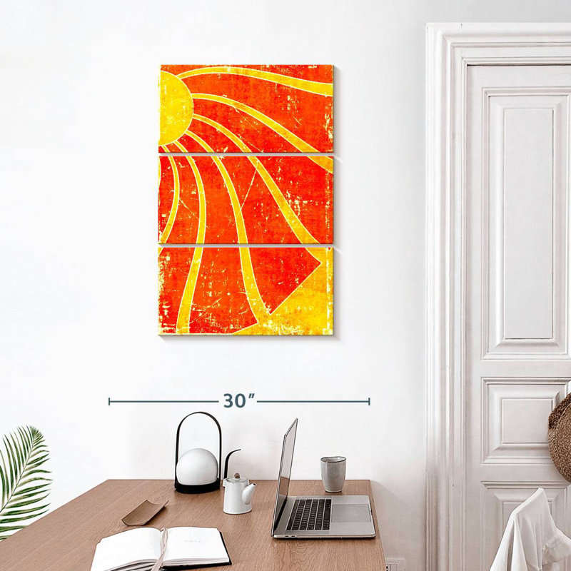 Kerner Grunge Sun Rays, 32" H x 20" W