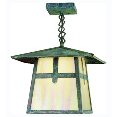 12"Sq Stillwater Cross Mission Ceiling Pendant