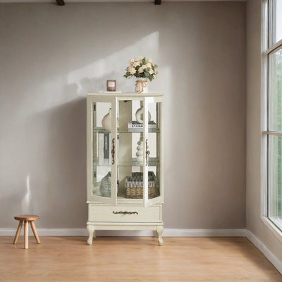 Armoire vitrée avec porte vitrée Curio