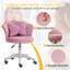 Chaise de travail en velours Edwardo-441260700-441260698