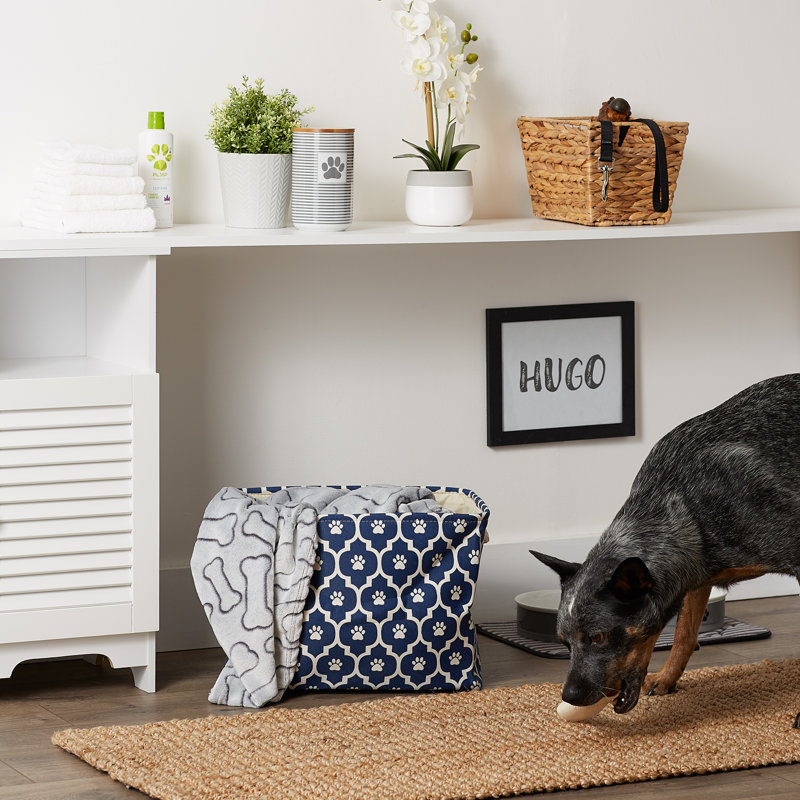 Tucker Murphy Pet™ Fabric Bin, 12" H x 16" W x 10" D, Blue