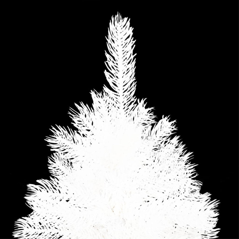 Arbre de Noël artificiel avec branches en forme d'aiguille - blanc, 47,2 po x 29,5 po
